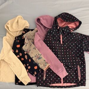 Polka Dot and Floral Kids Hoodie Set